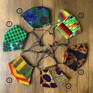 Cotton face masks - reversible - adjustable